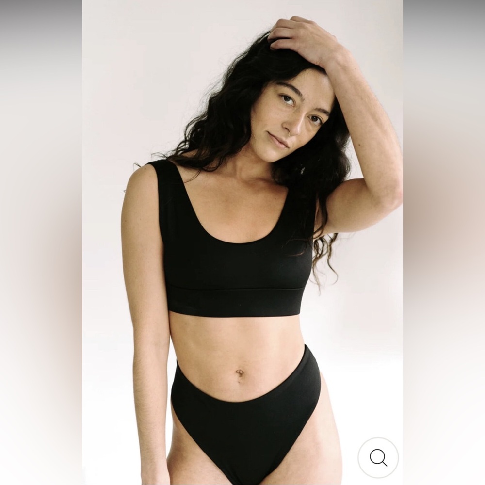 Londre Black Two Piece Swimsuit